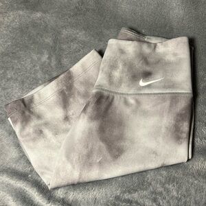 Nike Gray Tie-Dye Biker Shorts